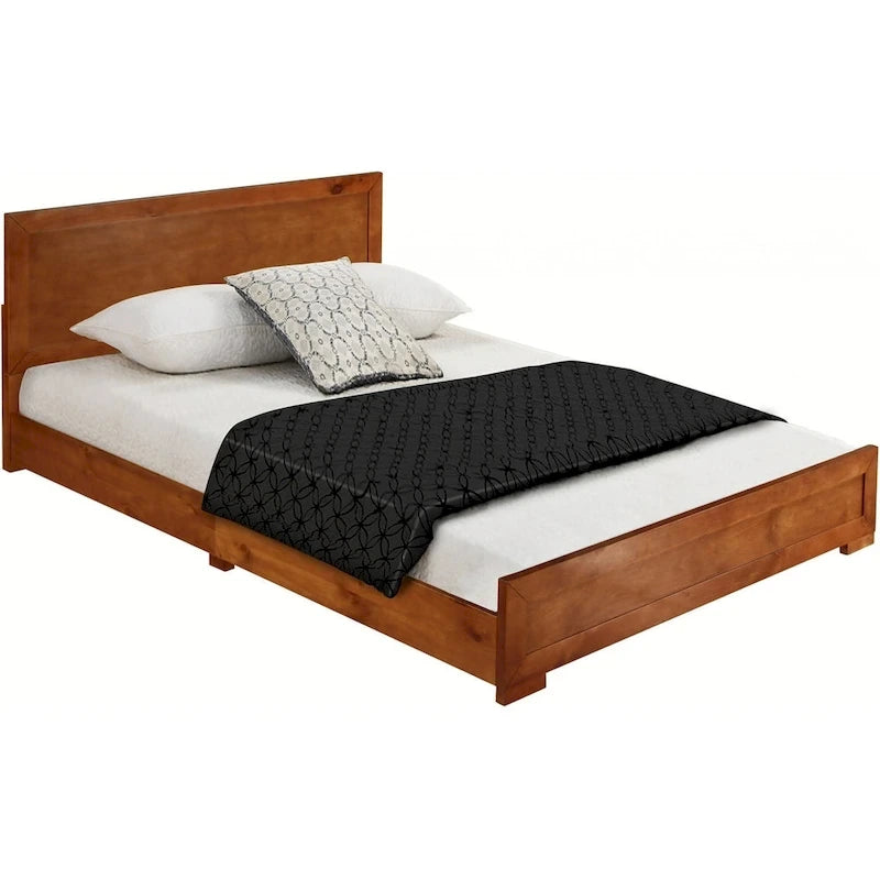 Bettgestell in King-Size aus braunem Holz