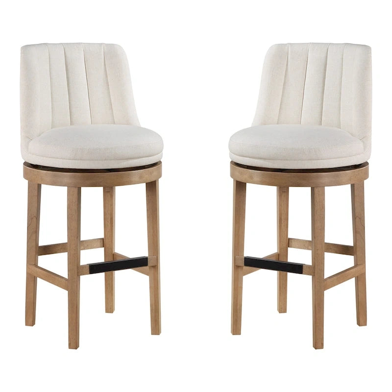 2er-Set Drehbarhocker im minimalistischen Stil