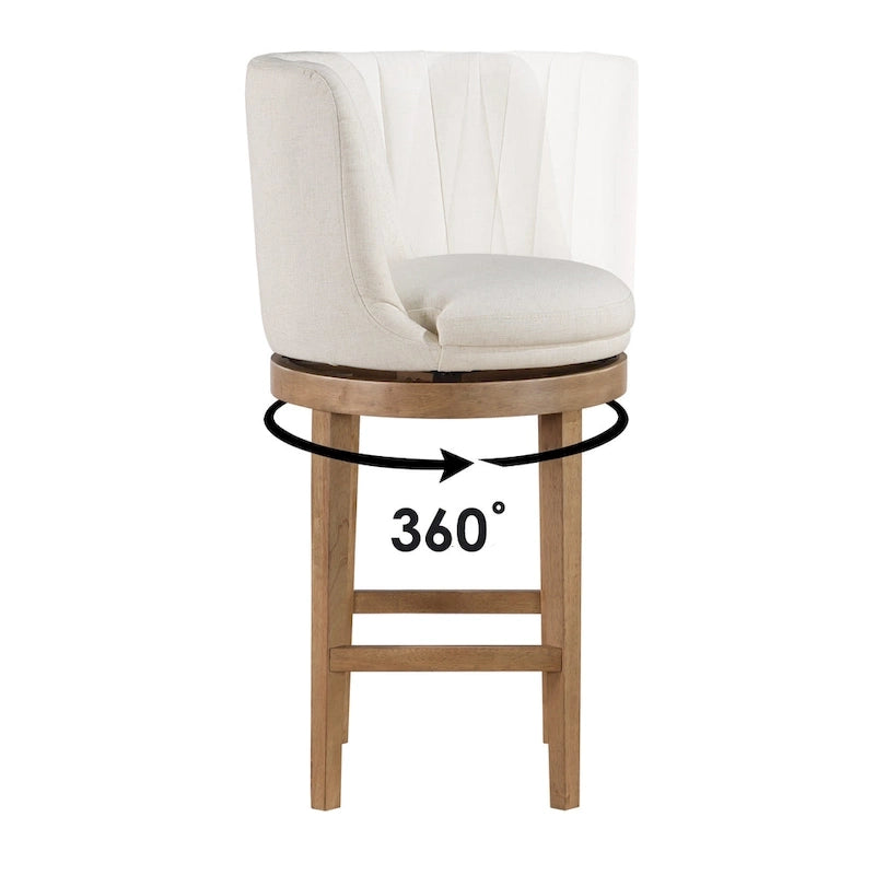 2er-Set Drehbarhocker im minimalistischen Stil