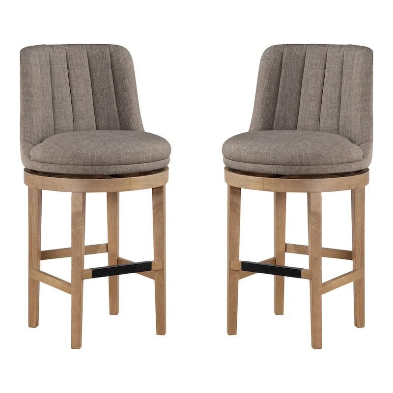 2er-Set Drehbarhocker im minimalistischen Stil