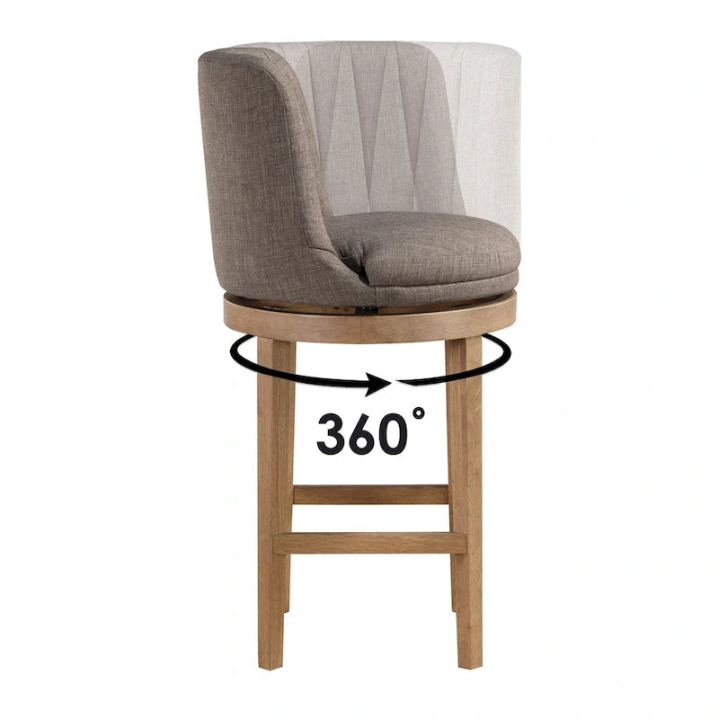 2er-Set Drehbarhocker im minimalistischen Stil