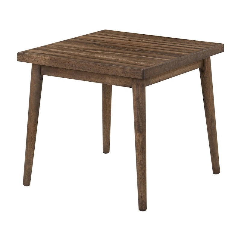 Beistelltisch aus massivem Walnussholz im Mid-Century-Stil, 24 Zoll