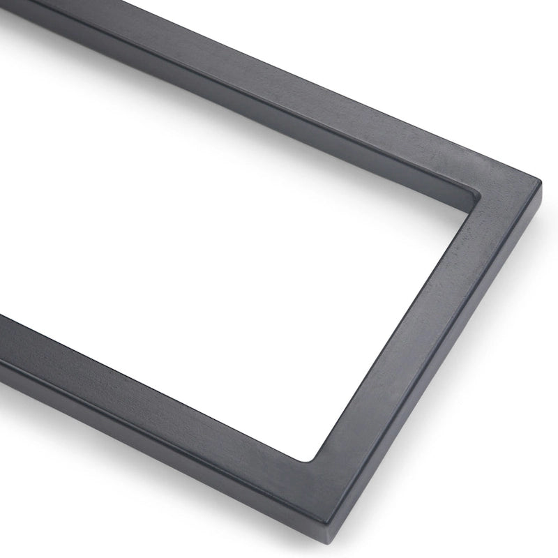 18 Zoll breiter C-Beistelltisch aus massivem Metall im Industrial-Stil - 18 W x 10 D x 24 H