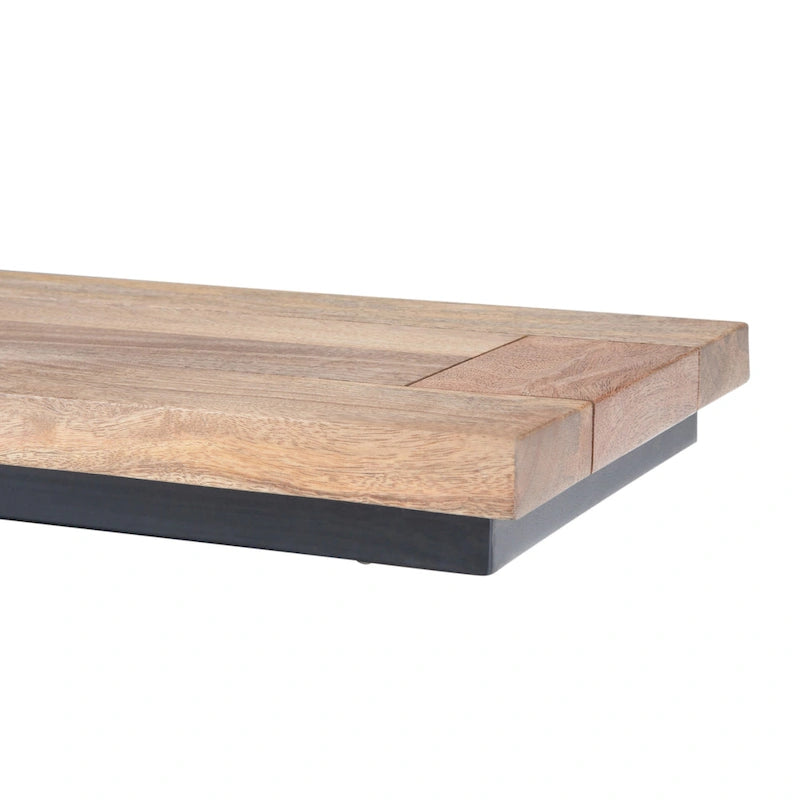 18 Zoll breiter C-Beistelltisch aus massivem Metall im Industrial-Stil - 18 W x 10 D x 24 H
