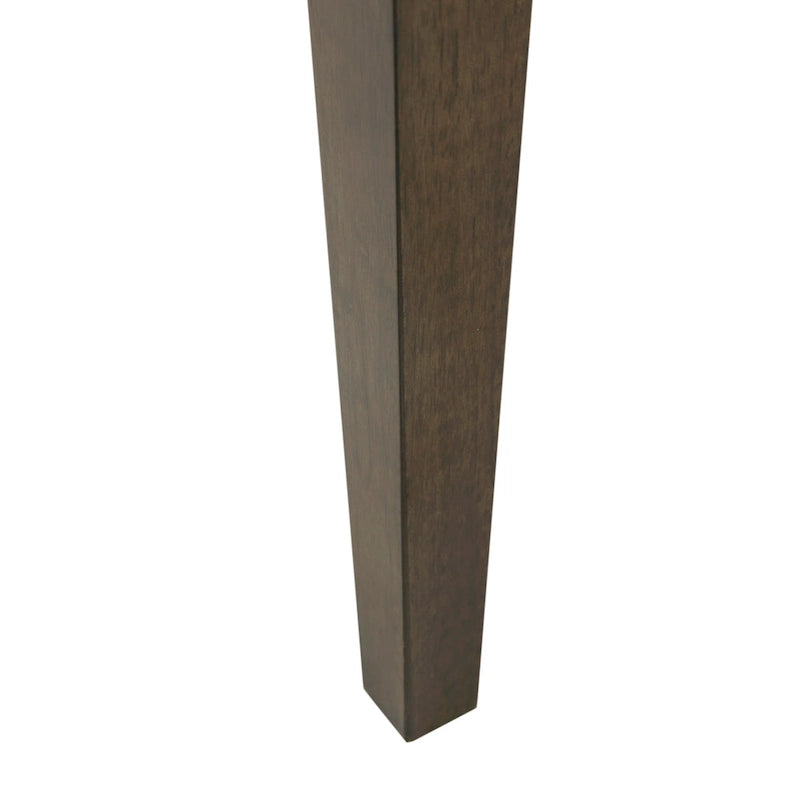 Juego de 2 sillas laterales de comedor tapizadas con patas de madera
