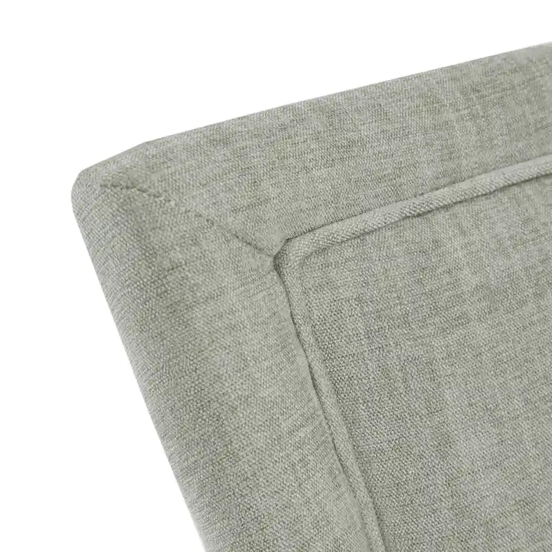 Juego de 2 sillas laterales de comedor tapizadas con patas de madera