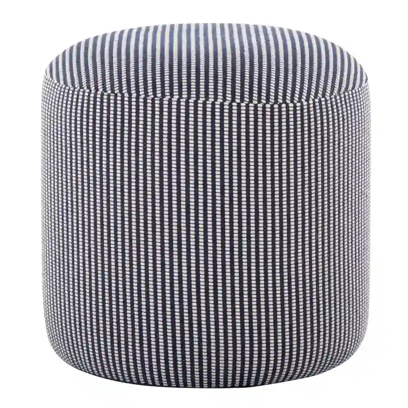 Pouf rond de 16, style traditionnel minimaliste