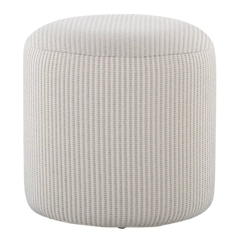 Pouf rond de 16, style traditionnel minimaliste