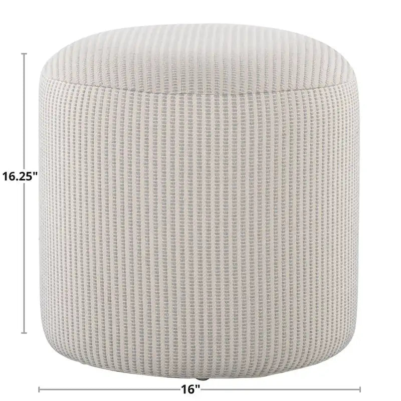 Runder Sitzpouf im traditionellen minimalistischen Stil, 16
