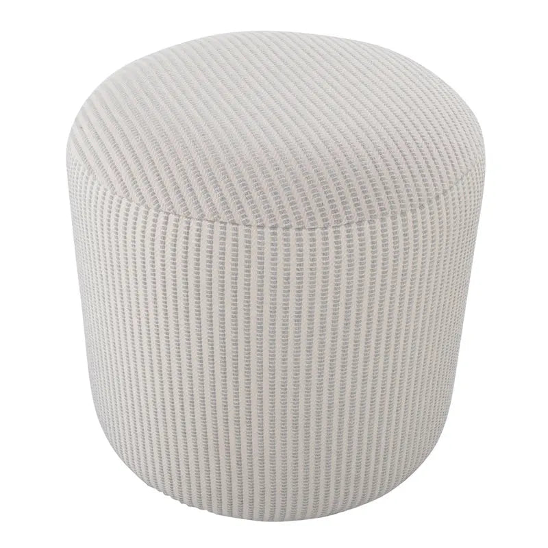 Pouf rond de 16, style traditionnel minimaliste
