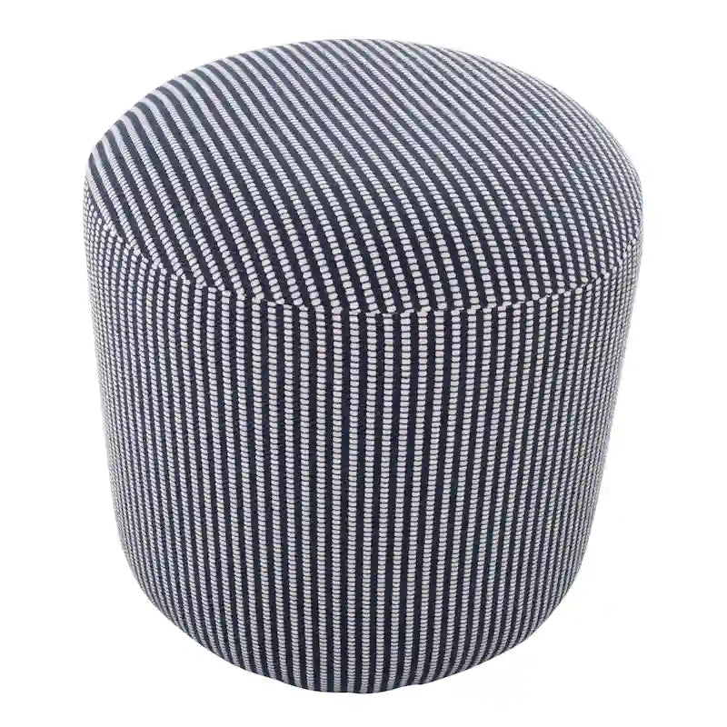 Runder Sitzpouf im traditionellen minimalistischen Stil, 16