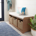 Banc de rangement gris/blanc - 47 x 16.1 x 19.9 - 47Wx16Dx20H