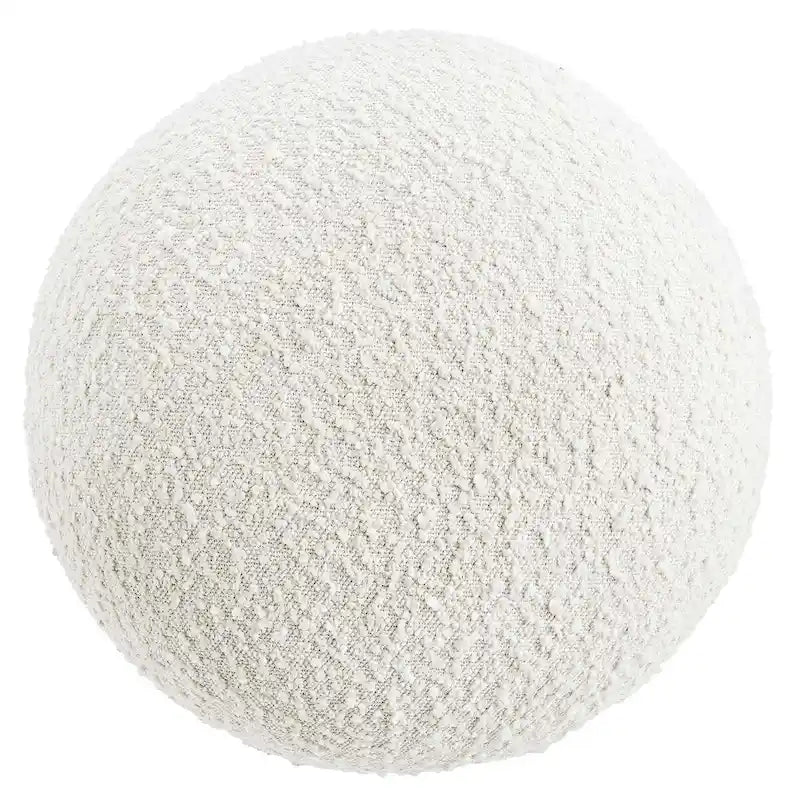 Gepolsterter Hocker im minimalistischen Naturholzstil