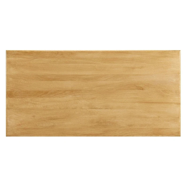 Rechteckiger Esstisch im minimalistischen Stil aus Naturholz, 70
