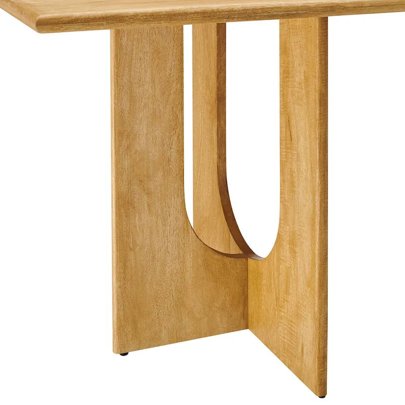 Rechteckiger Esstisch im minimalistischen Stil aus Naturholz, 70