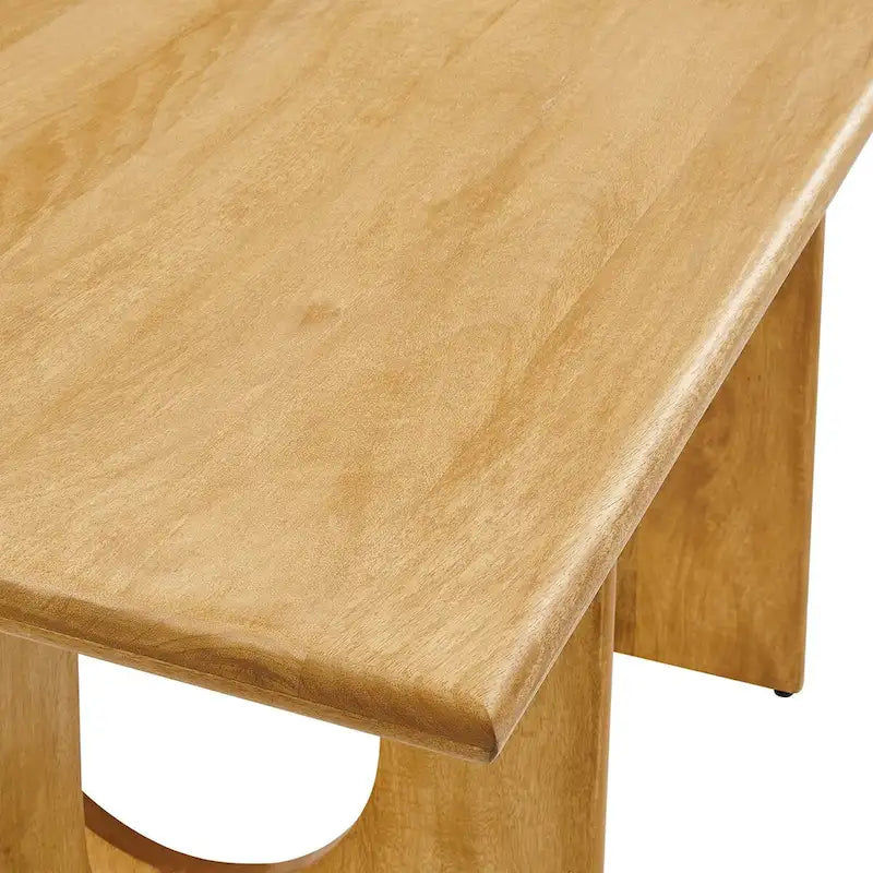 Rechteckiger Esstisch im minimalistischen Stil aus Naturholz, 70